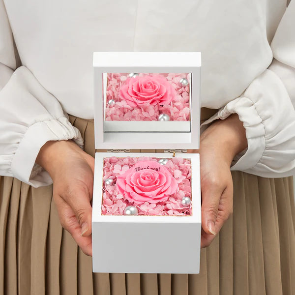 高級ホワイトオルゴールBOX お花イッパイ!プリザーブドフラワー – How 高級ホワイトオルゴールBOX お花イッパイ!プリザーブドフラワー – How